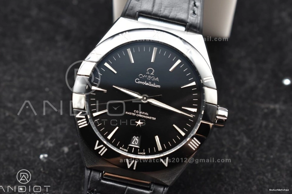 Constellation Black Strap Gummy on 1:1 A8900 Black VSF Edition Ceramic Black Dial HighPerformance SS Best Super 545 Clone 0412